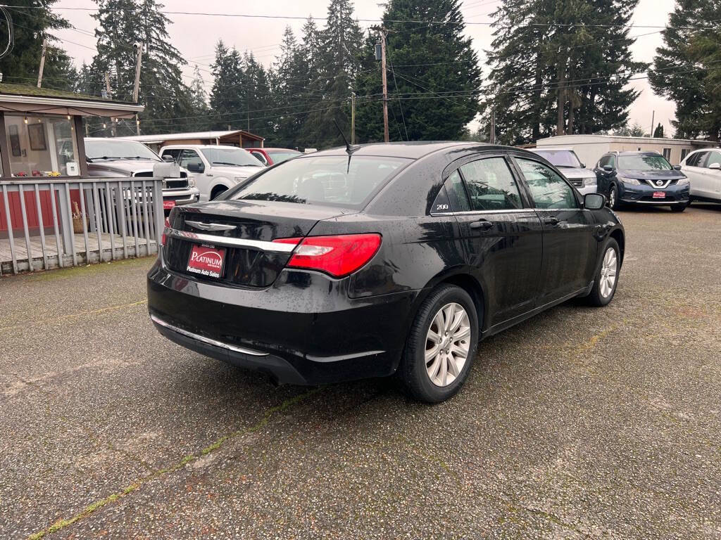 2013 Chrysler 200 for sale at PLATINUM AUTO SALES INC in Lacey, WA