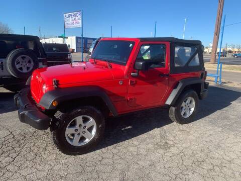 2015 Jeep Wrangler for sale at Superior Used Cars LLC in Claremore OK