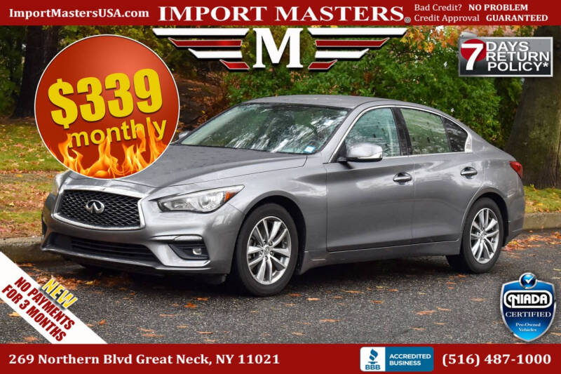 2021 Infiniti Q50 for sale at Import Masters in Great Neck NY