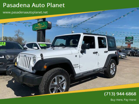2015 Jeep Wrangler Unlimited for sale at Pasadena Auto Planet in Houston TX