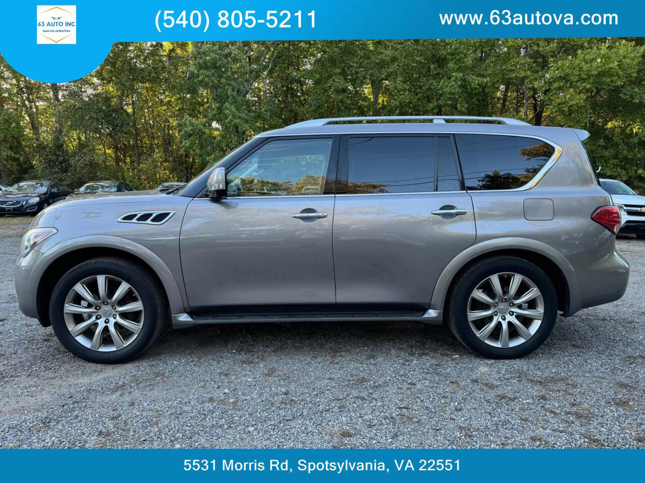 2013 INFINITI QX56 for sale at 63 Auto Inc in Spotsylvania, VA