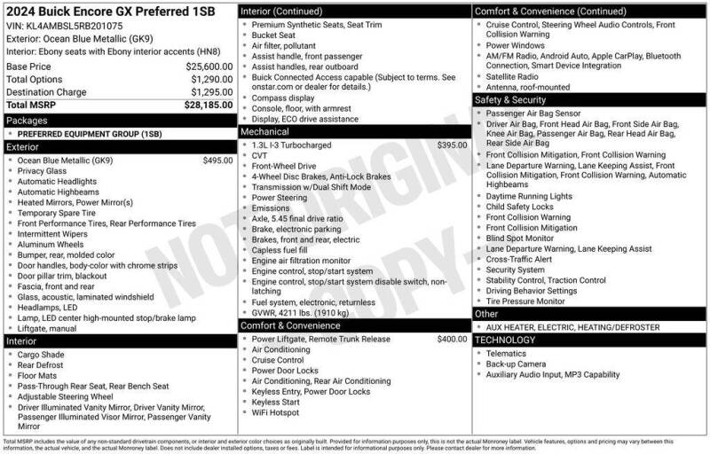 2024 Buick Encore GX Preferred