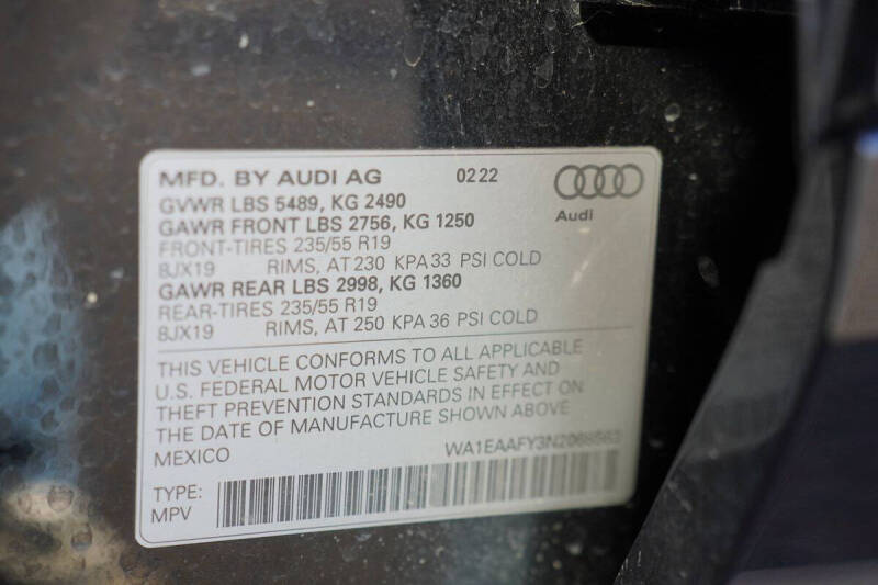 2022 Audi Q5 quattro S line Prem Plus 45 TFSI