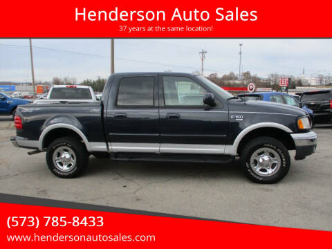 2001 Ford F-150 for sale at Henderson Auto Sales in Poplar Bluff MO