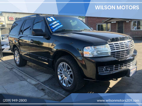 2007 Lincoln Navigator for sale at WILSON MOTORS in Stockton CA