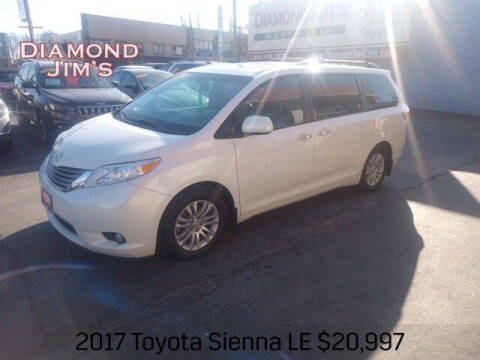 2017 Toyota Sienna for sale at Diamond Jim's West Allis in West Allis WI