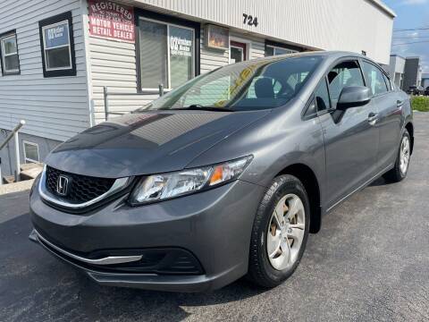 2013 Honda Civic for sale at OZ BROTHERS AUTO in Webster NY