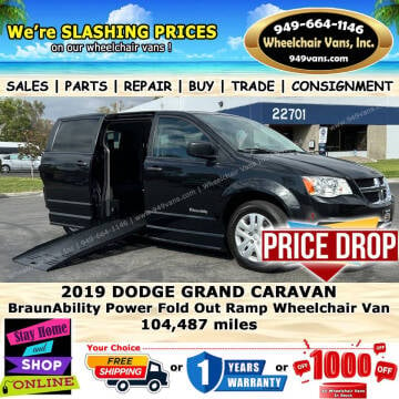 2019 Dodge Grand Caravan for sale at Wheelchair Vans Inc in Laguna Hills CA