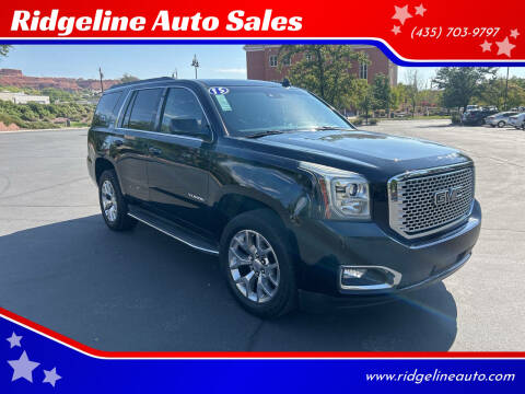 2015 GMC Yukon for sale at Ridgeline Auto Sales in Saint George UT