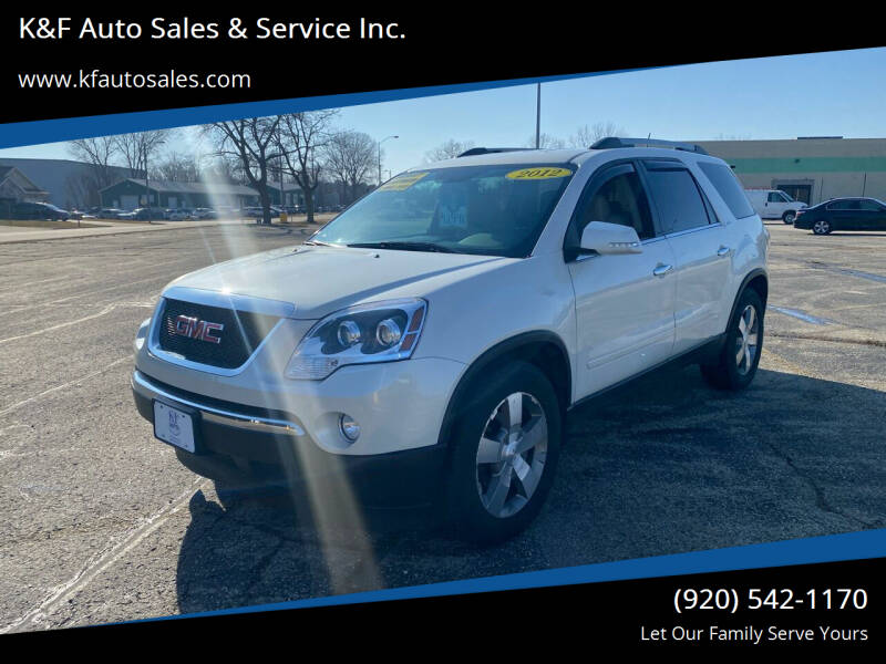 2012 GMC Acadia for sale at K&F Auto Sales & Service Inc. in Fort Atkinson WI