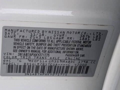 2019 Nissan Sentra SR