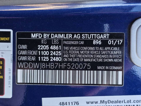 2017 Mercedes-Benz C-Class AMG C 63 S