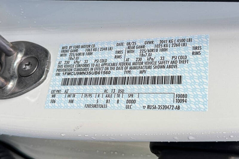 2025 Ford Escape ST-Line