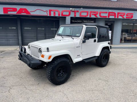 2003 Jeep Wrangler for sale at PA Motorcars in Conshohocken PA