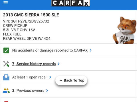 2013 GMC Sierra 1500 SLE