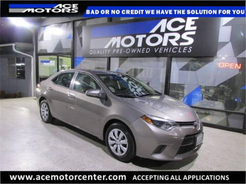 2016 Toyota Corolla for sale at Ace Motors Anaheim in Anaheim CA