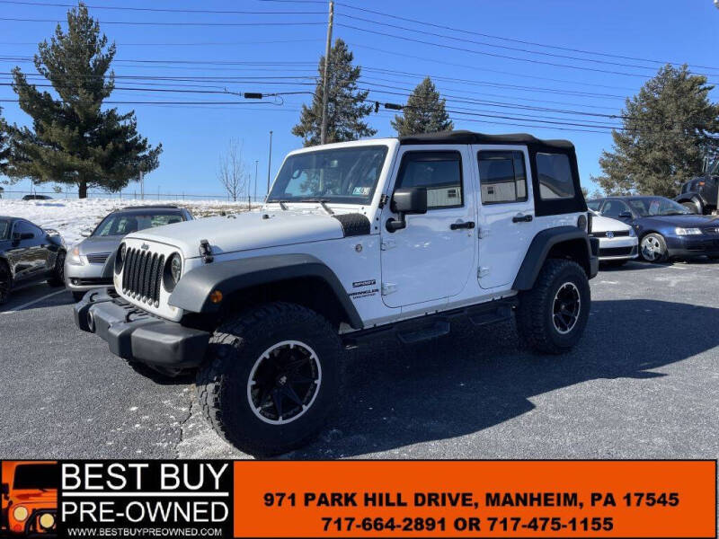 2016 Jeep Wrangler Unlimited for sale at Best Buy Pre-Owned in Manheim PA