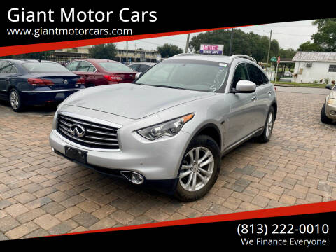 2016 Infiniti QX70 for sale at Giant Motor Cars in Tampa FL