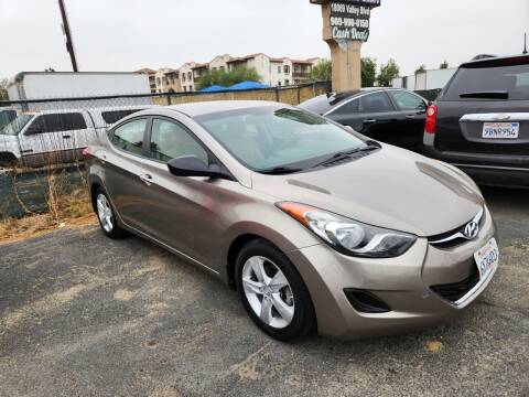 2013 Hyundai Elantra for sale at E and M Auto Sales in Bloomington CA