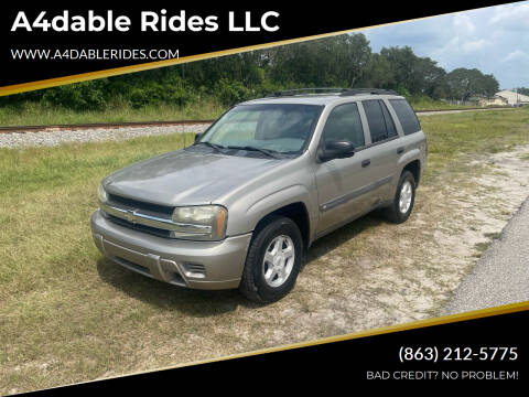 2003 Chevrolet TrailBlazer for sale at A4dable Rides LLC in Haines City FL
