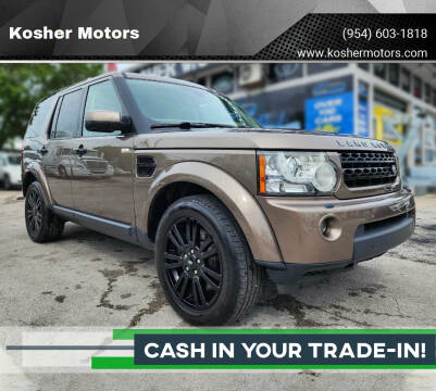 2012 Land Rover LR4 for sale at Kosher Motors in Hollywood FL