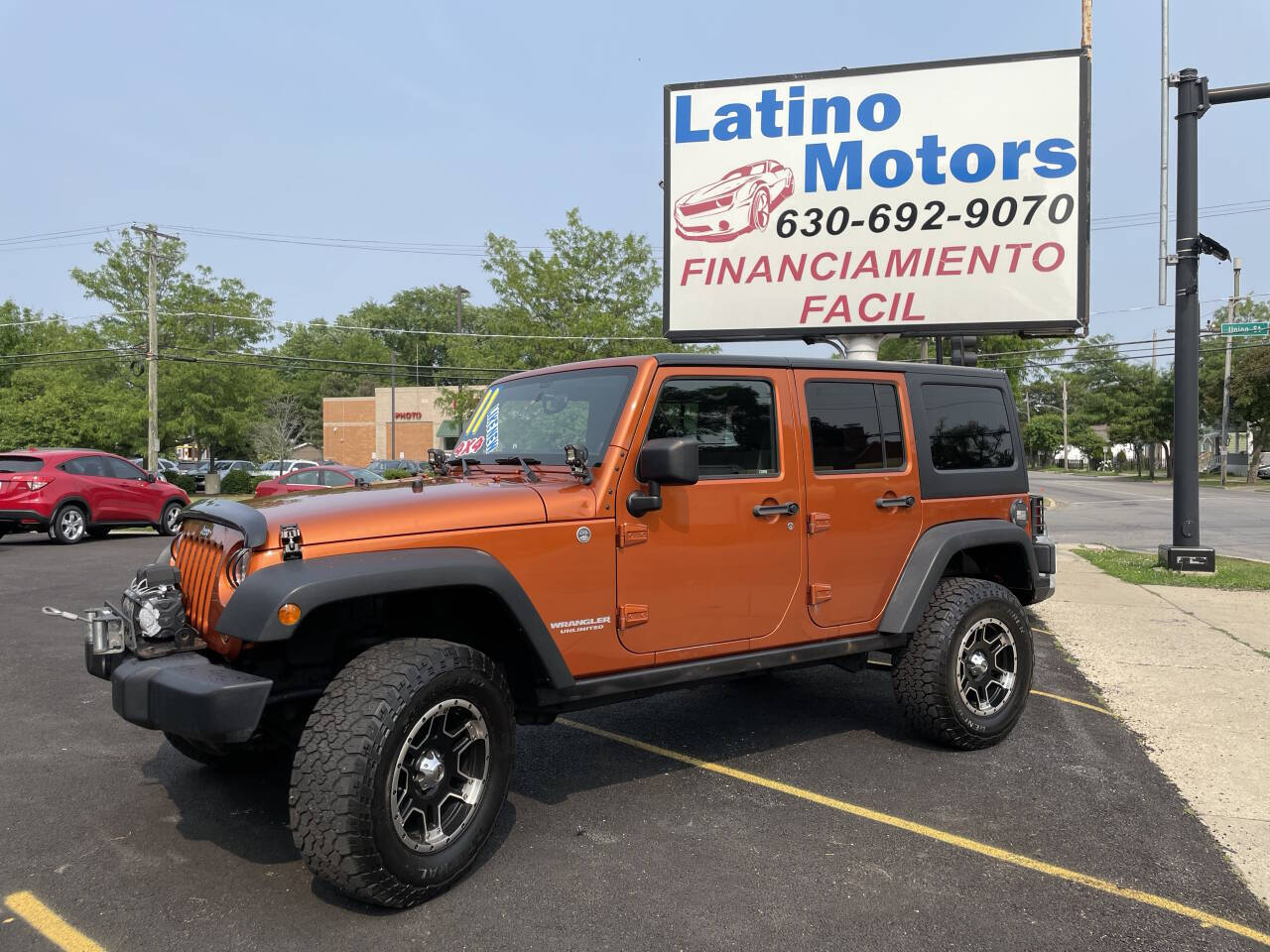 sunburst orange jeep