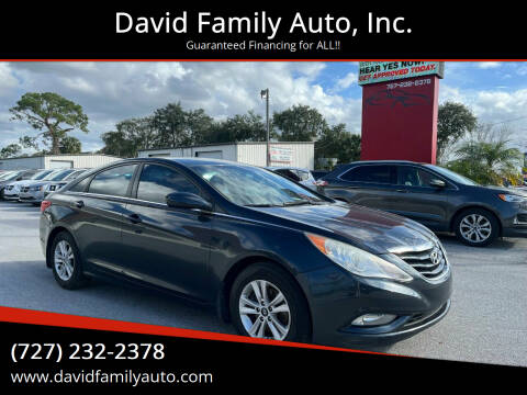 2013 Hyundai Sonata for sale at David Family Auto, Inc. in New Port Richey FL