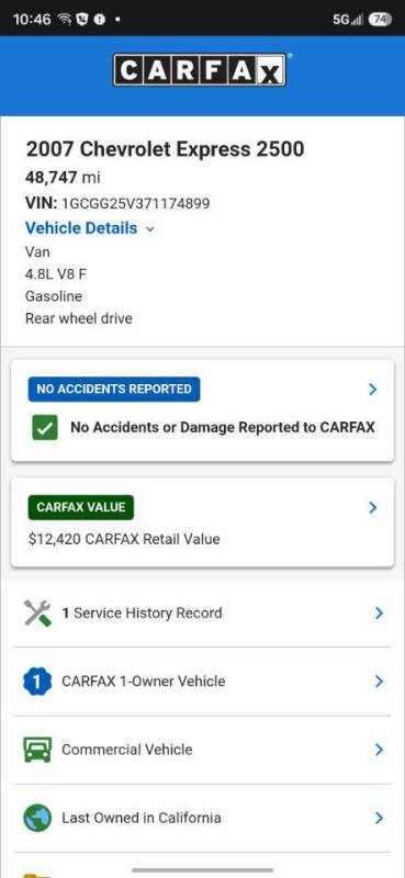 2007 Chevrolet Express 2500