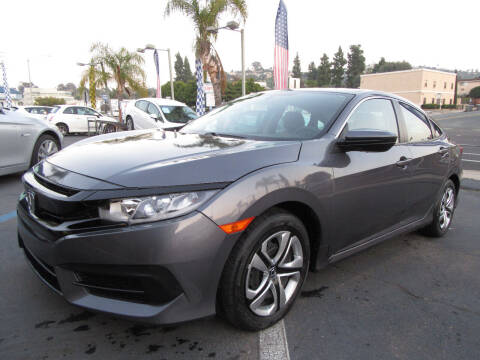 2017 Honda Civic for sale at Eagle Auto in La Mesa CA