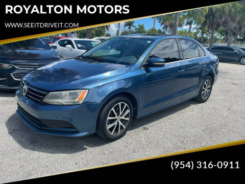 2017 Volkswagen Jetta for sale at ROYALTON MOTORS in Plantation FL