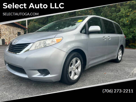 2012 Toyota Sienna for sale at Select Auto LLC in Ellijay GA
