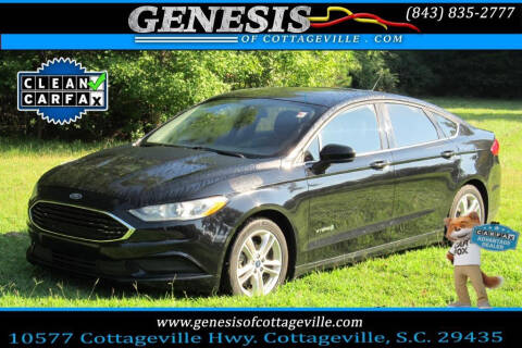 2018 Ford Fusion Hybrid for sale at Genesis Of Cottageville in Cottageville SC