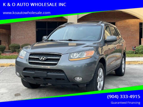 2009 Hyundai Santa Fe for sale at K & O AUTO WHOLESALE INC in Jacksonville FL