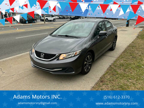 2015 Honda Civic for sale at Adams Motors INC. in Inwood NY