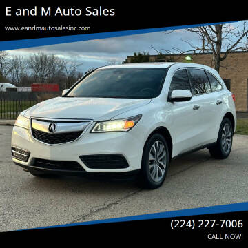 2015 Acura MDX for sale at E and M Auto Sales in Elgin IL