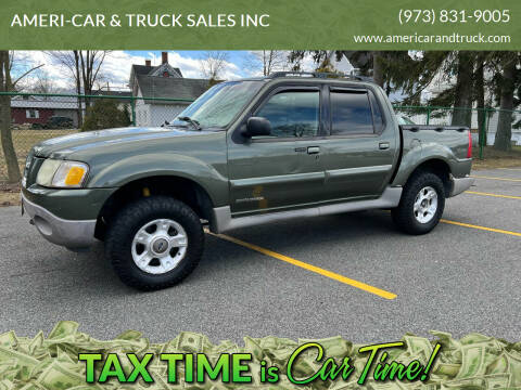 2002 Ford Explorer Sport Trac for sale at AMERI-CAR & TRUCK SALES INC in Haskell NJ