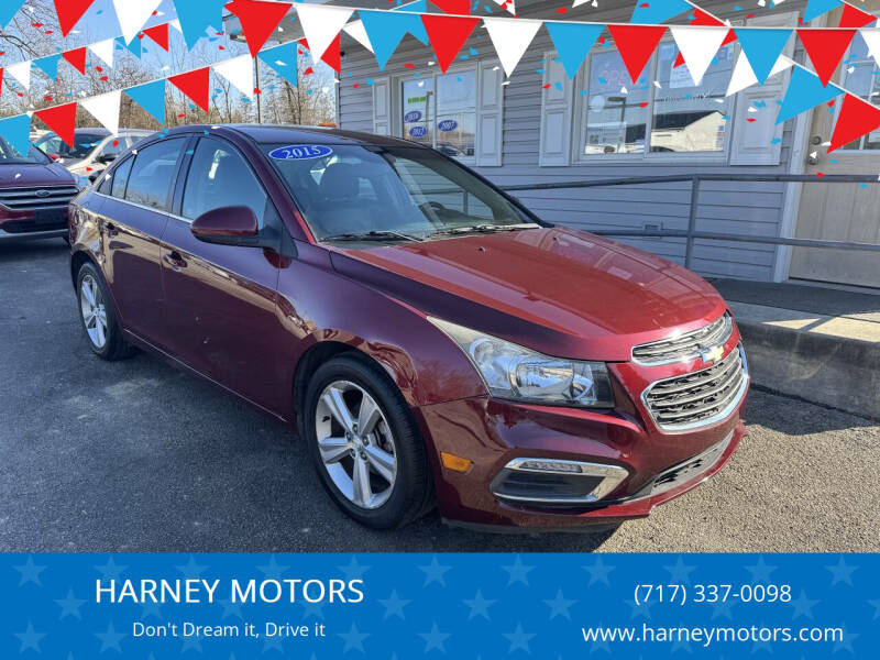 2015 Chevrolet Cruze for sale at HARNEY MOTORS in Gettysburg PA