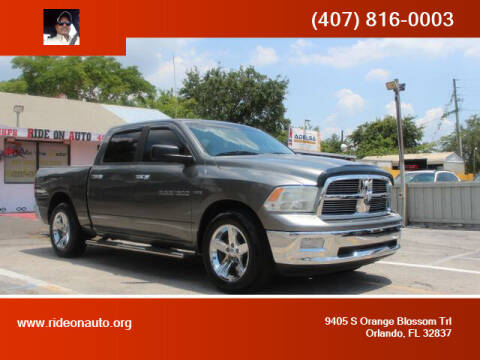 2012 RAM Ram Pickup 1500 for sale at Ride On Auto in Orlando FL