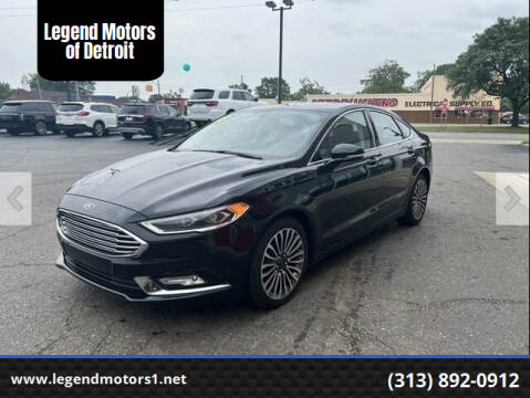2018 Ford Fusion for sale at Legend Motors of Ferndale - Legend Motors of Detroit in Detroit MI