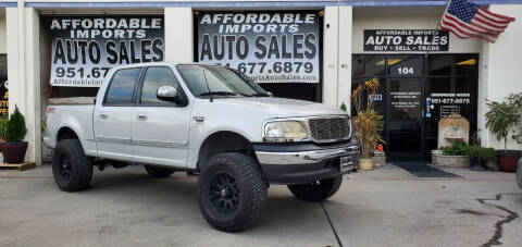 2002 Ford F-150 for sale at Affordable Imports Auto Sales in Murrieta CA