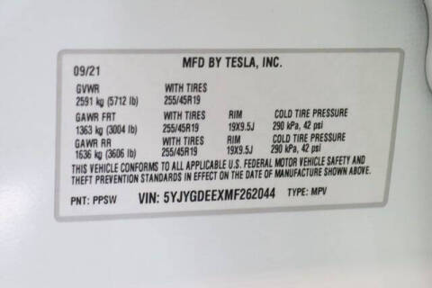 2021 Tesla Model Y Long Range