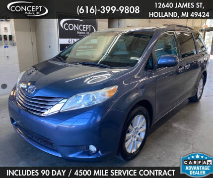 2015 Toyota Sienna for sale at Concept Motors LLC in Holland MI