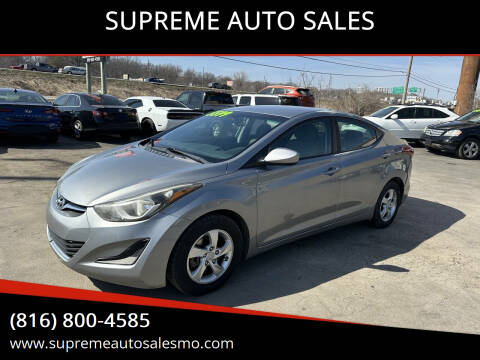 2014 Hyundai Elantra for sale at SUPREME AUTO SALES in Grandview MO