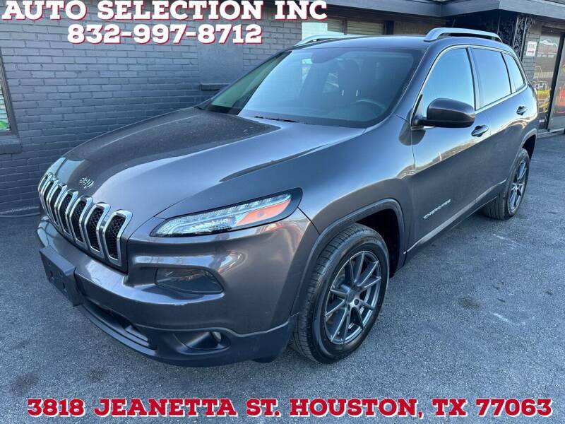 2015 Jeep Cherokee for sale at Auto Selection Inc. in Houston TX