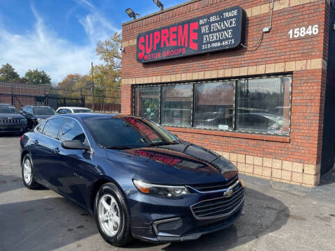 2018 Chevrolet Malibu for sale at Supreme Motor Groups in Detroit MI