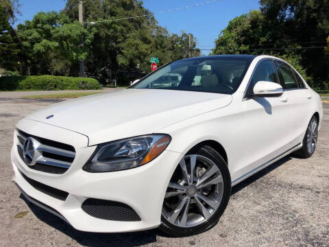 2015 Mercedes-Benz C-Class for sale at LUXURY AUTO MALL in Tampa FL