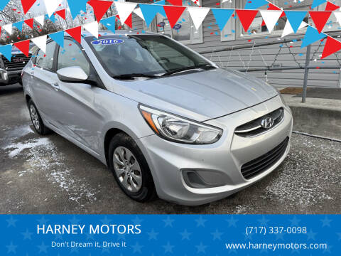 2016 Hyundai Accent for sale at HARNEY MOTORS in Gettysburg PA