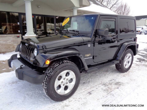 2015 Jeep Wrangler for sale at DEALS UNLIMITED INC in Portage MI