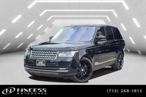 2016 Land Rover Range Rover for sale at NXCESS MOTORCARS in Houston TX