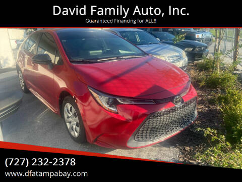 2020 Toyota Corolla for sale at David Family Auto, Inc. in New Port Richey FL